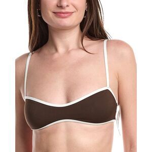 Weworewhat Womens  Sport Bikini Top, Brown